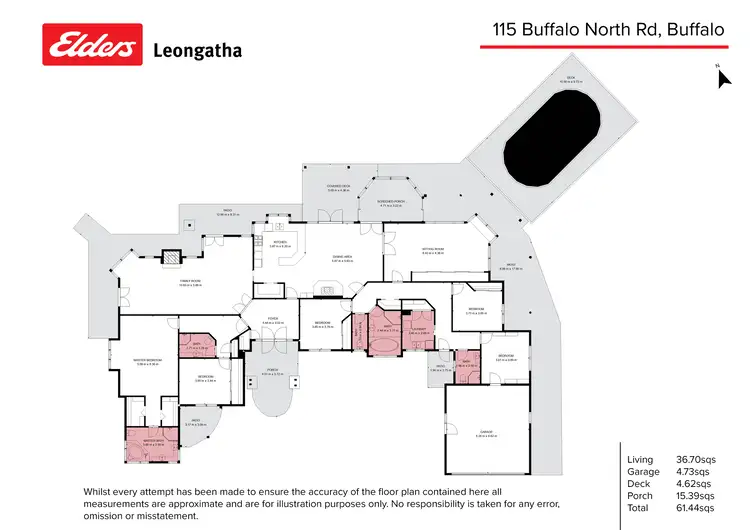 Floorplan of Homely rural property listing, 115 Buffalo North Road, Buffalo VIC 3958