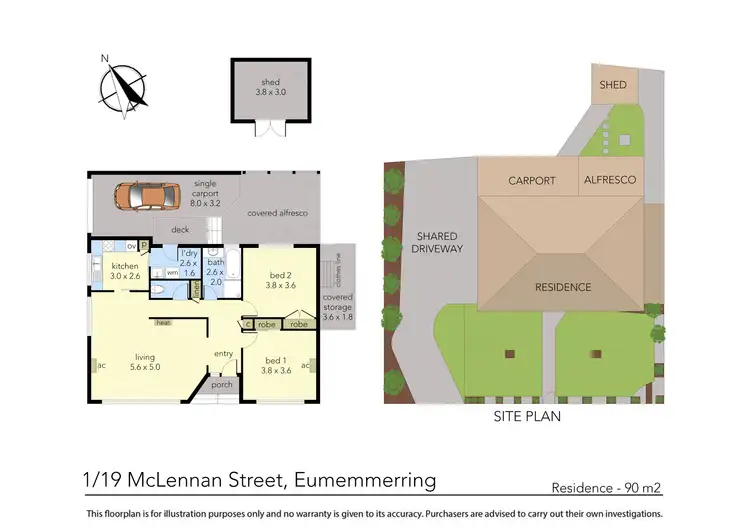 Floorplan of Homely unit listing, 1/19 McLennan Street, Eumemmerring VIC 3177