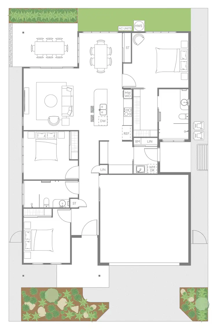 Floorplan of Homely retirement listing, Pacific/392 Woongarra Scenic Drive, Innes Park QLD 4670