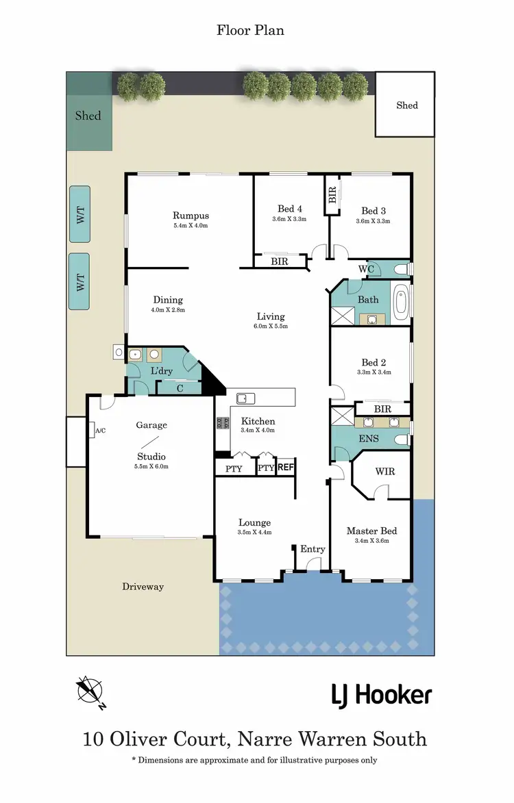Floorplan of Homely house listing, 10 Oliver Court, Narre Warren South VIC 3805