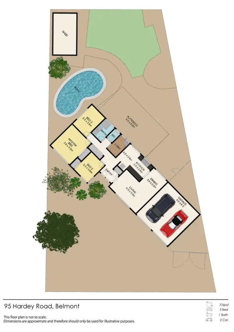Floorplan of Homely house listing, 95 Hardey Road, Belmont WA 6104