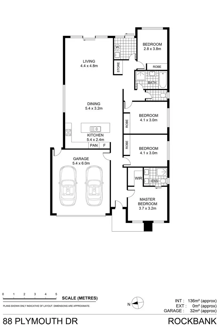 Floorplan of Homely house listing, 88 Plymouth Drive, Rockbank VIC 3335