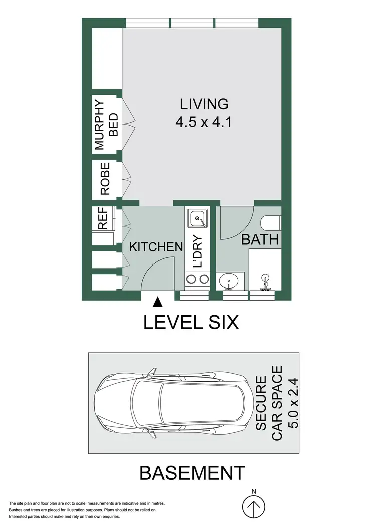 Floorplan of Homely studio listing, 58/1 McDonald Street, Potts Point NSW 2011