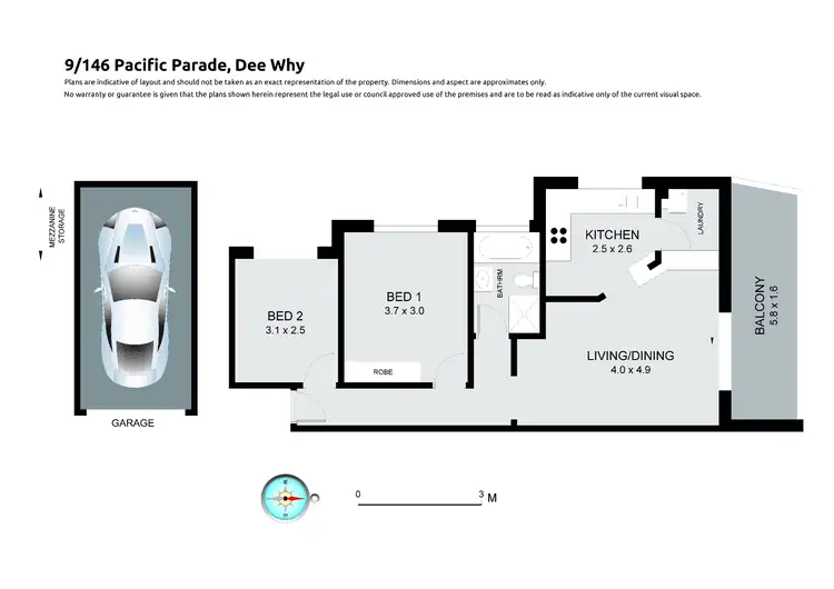 Floorplan of Homely apartment listing, 9/146 Pacific Parade, Dee Why NSW 2099