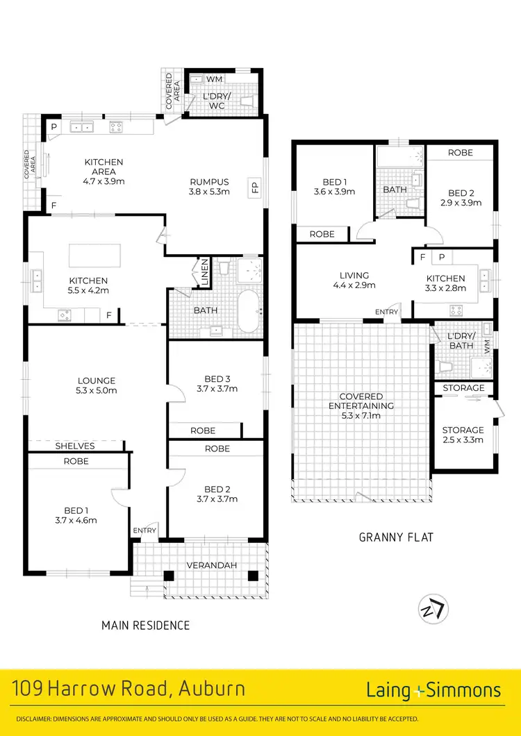 Floorplan of Homely house listing, 109 Harrow Road, Auburn NSW 2144