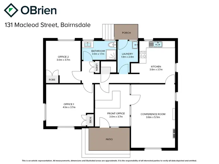 Floorplan of Homely house listing, 131 MacLeod Street, Bairnsdale VIC 3875