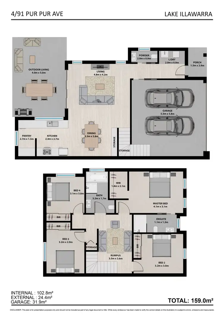 Floorplan of Homely house listing, 91 Pur Pur Avenue, Lake Illawarra NSW 2528