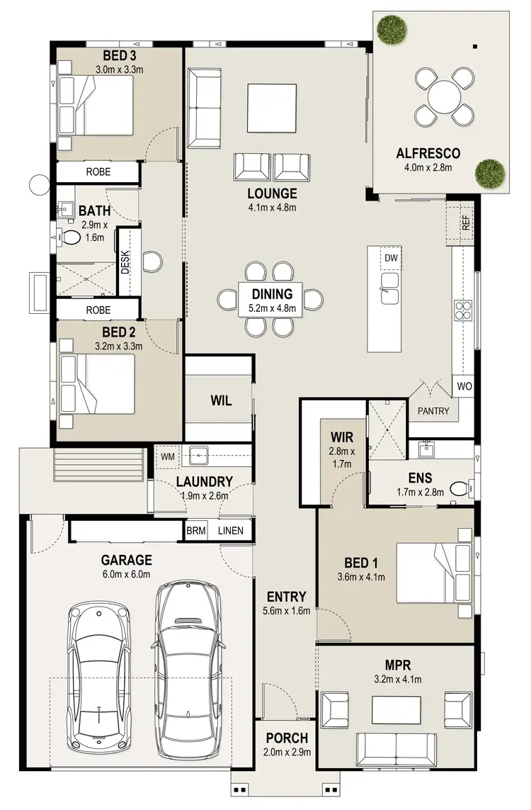 Floorplan of Homely retirement listing, Grandview/116 Cleveland Redland Bay Road, Victoria Point QLD 4165