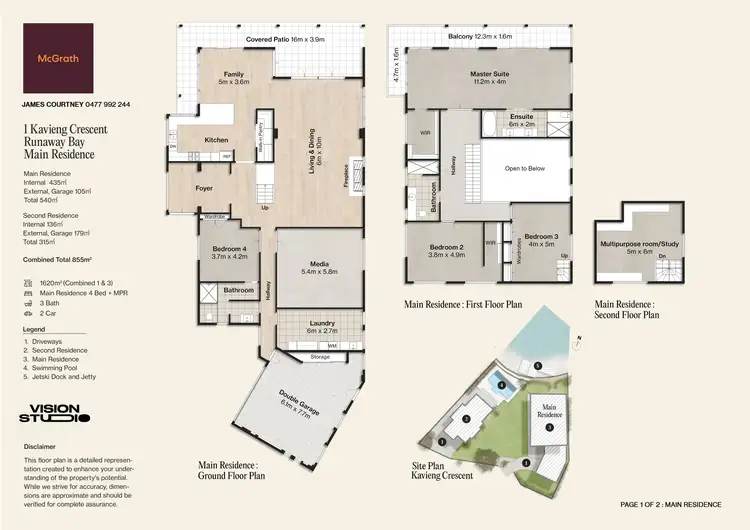 Floorplan of Homely house listing, 1-3 Kavieng Crescent, Runaway Bay QLD 4216