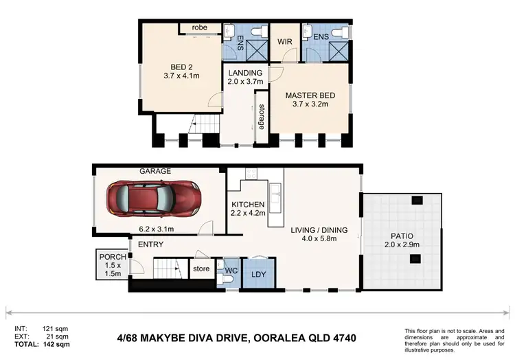 Floorplan of Homely unit listing, 4/68A Makybe Diva Drive, Ooralea QLD 4740