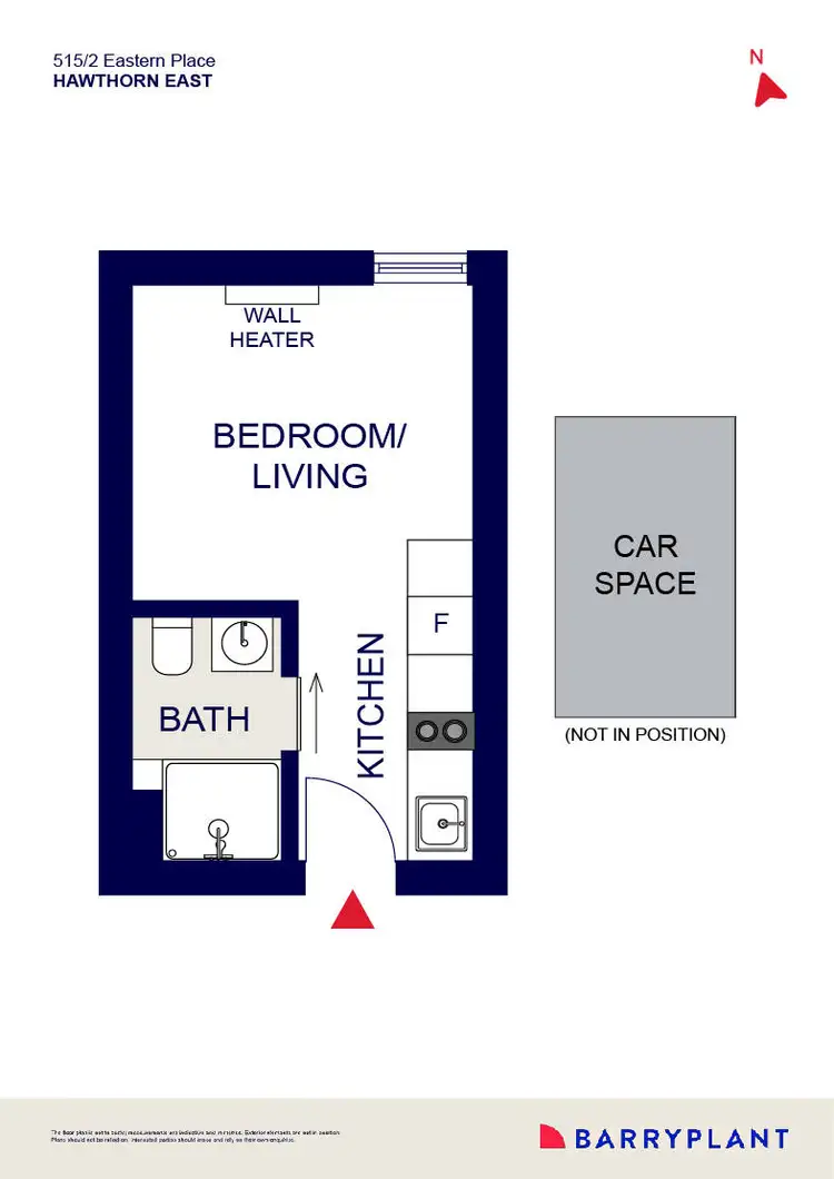 Floorplan of Homely apartment listing, 515/2 Eastern Place, Hawthorn East VIC 3123