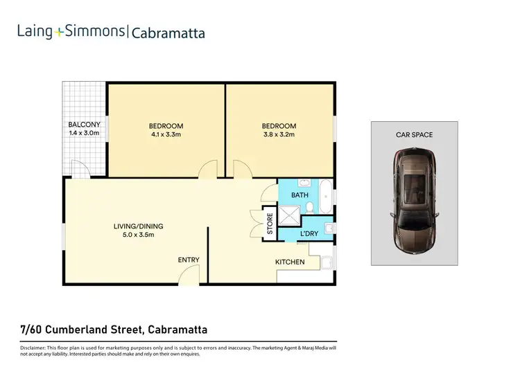 Floorplan of Homely unit listing, 7/60 Cumberland Street, Cabramatta NSW 2166