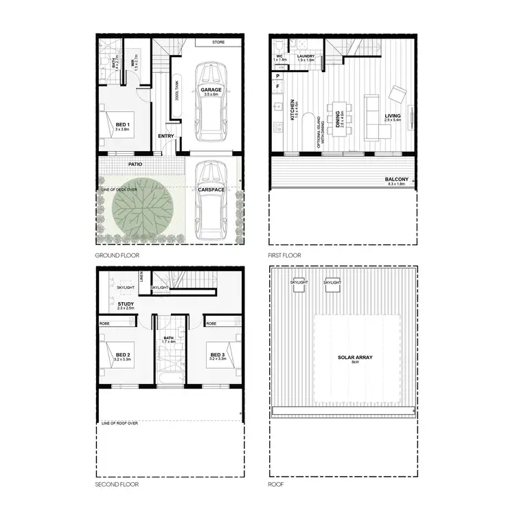Floorplan of Homely townhouse listing, Lot 515/247 St Albans Road, Sunshine North VIC 3020