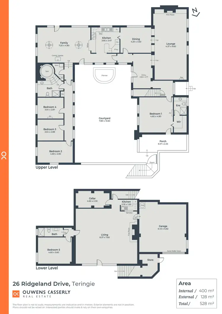 Floorplan of Homely house listing, 26 Ridgeland Drive, Teringie SA 5072