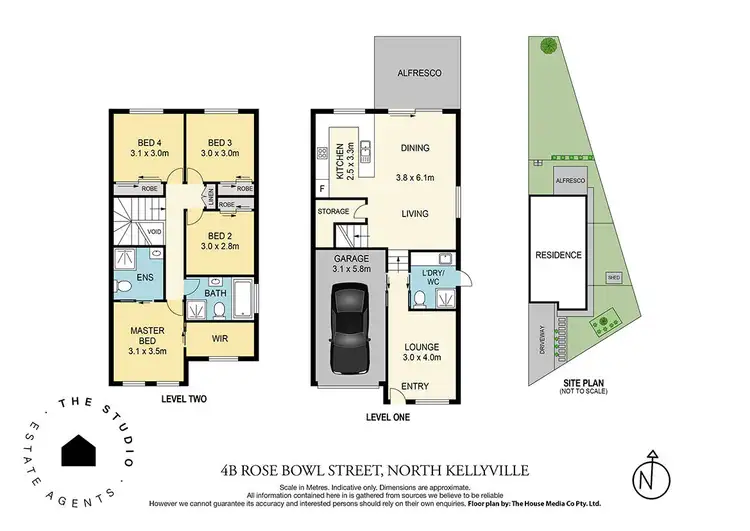 Floorplan of Homely semi-detached listing, 4B Rose Bowl Street, North Kellyville NSW 2155