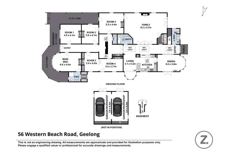 Floorplan of Homely house listing, 56 Western Beach Road, Geelong VIC 3220