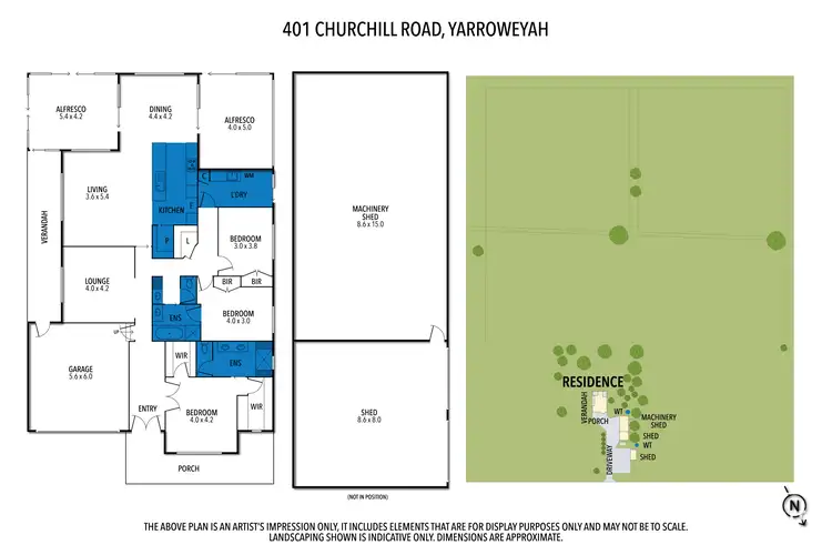 Floorplan of Homely rural property listing, 401 Churchill Road, Yarroweyah VIC 3644