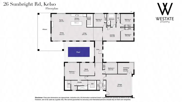 Floorplan of Homely house listing, 26 Sunbright Road, Kelso NSW 2795