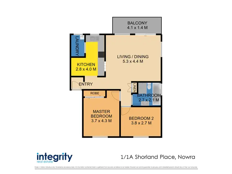 Floorplan of Homely unit listing, 1/1A Shorland Place, Nowra NSW 2541
