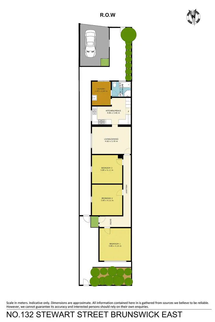 Floorplan of Homely house listing, 132 Stewart Street, Brunswick East VIC 3057