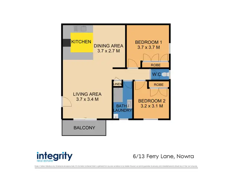 Floorplan of Homely unit listing, 6/13 Ferry Lane, Nowra NSW 2541