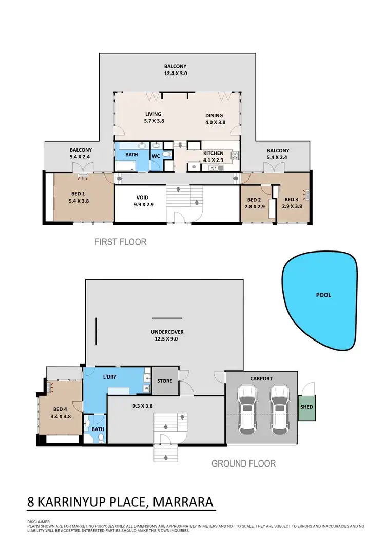 Floorplan of Homely house listing, 8 Karrinyup Place, Marrara NT 812