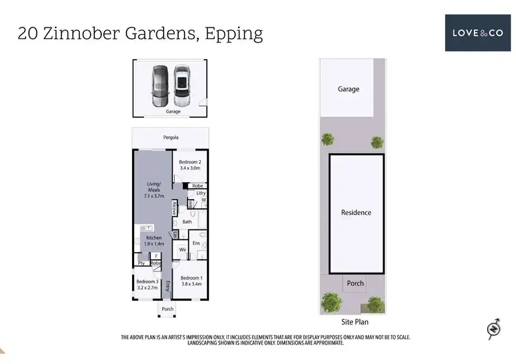 Floorplan of Homely house listing, 20 Zinnober Gardens, Epping VIC 3076