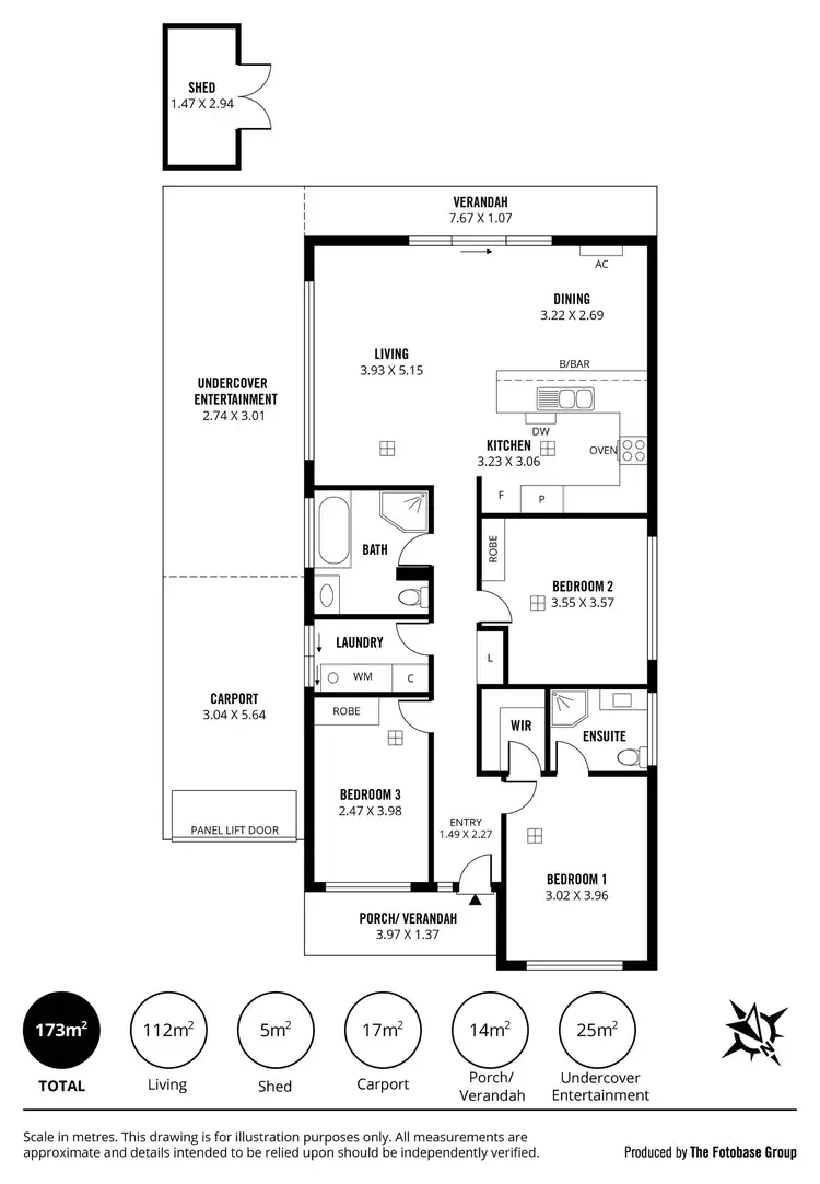 Floorplan of Homely villa listing, 19 Swan Circuit, Mawson Lakes SA 5095