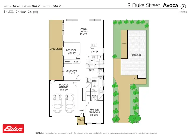 Floorplan of Homely house listing, 9 Duke Street, Avoca VIC 3467