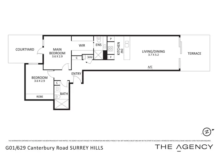 Floorplan of Homely apartment listing, G1/629 Canterbury Road, Surrey Hills VIC 3127