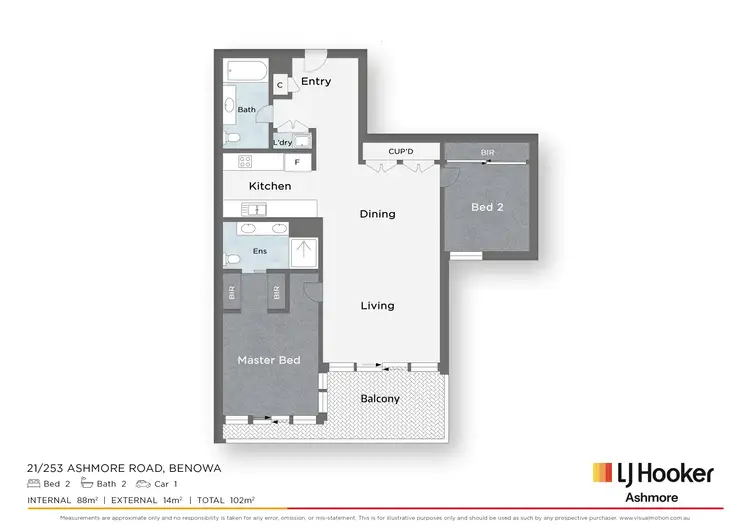 Floorplan of Homely unit listing, 21/249-253 Ashmore Road, Benowa QLD 4217