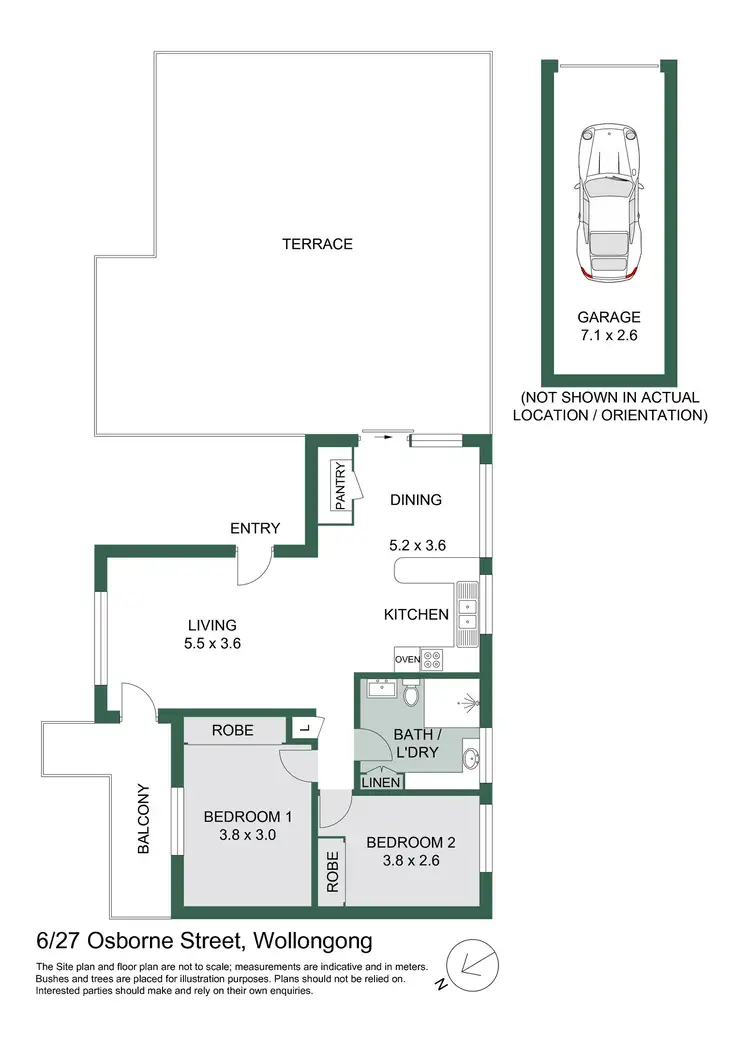 Floorplan of Homely apartment listing, 6/27 Osborne Street, Wollongong NSW 2500