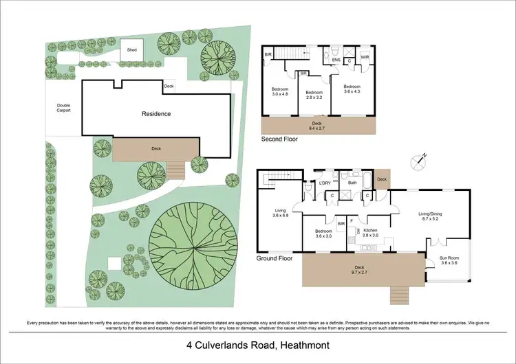 Floorplan of Homely house listing, 4 Culverlands Road, Heathmont VIC 3135