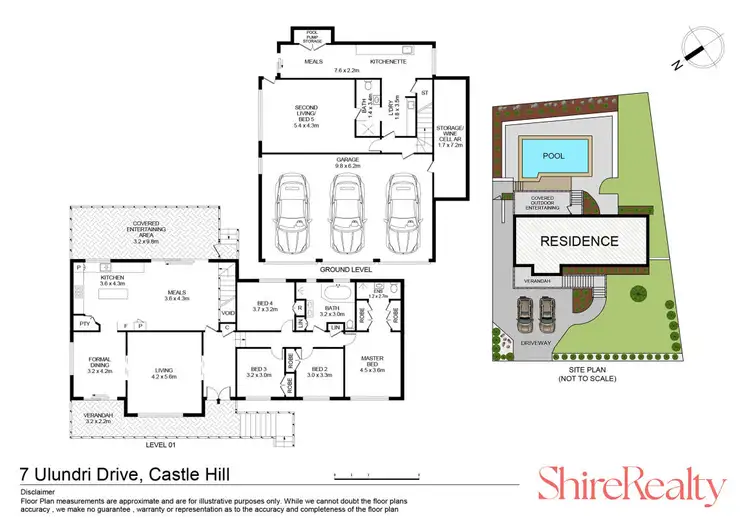 Floorplan of Homely house listing, 7 Ulundri Drive, Castle Hill NSW 2154