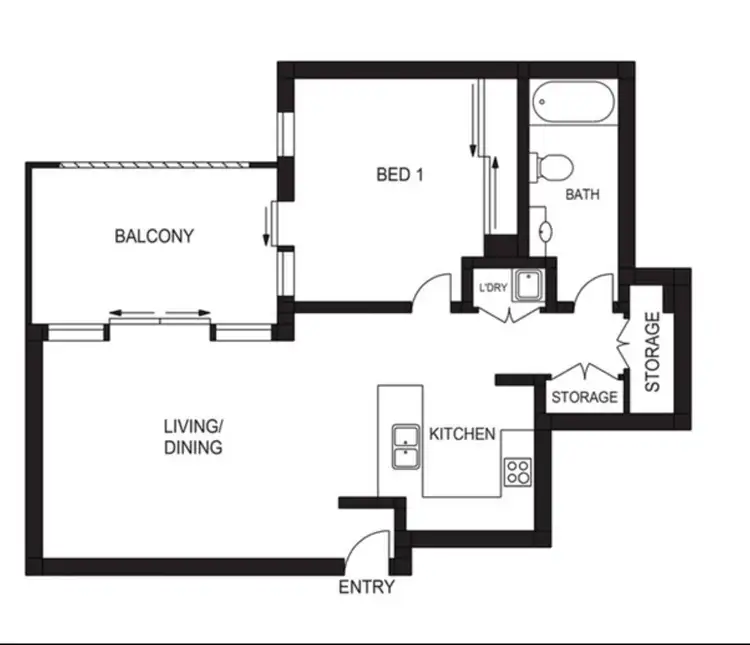 Floorplan of Homely apartment listing, 606/1 Stromboli Strait, Wentworth Point NSW 2127