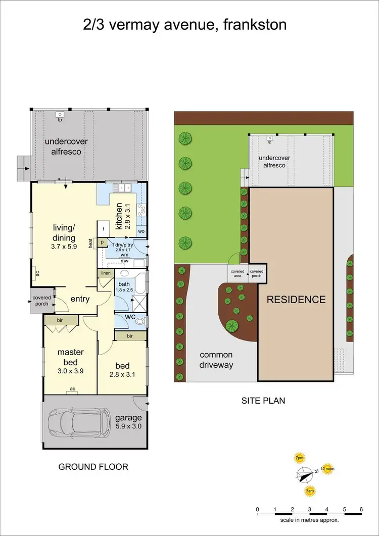Floorplan of Homely unit listing, 2/3 Vermay Avenue, Frankston VIC 3199