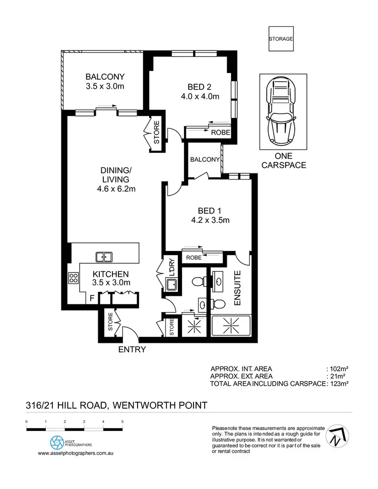 Floorplan of Homely apartment listing, 316/21 Hill Road, Wentworth Point NSW 2127