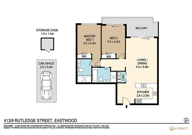 Floorplan of Homely apartment listing, 413/9 Rutledge Street, Eastwood NSW 2122