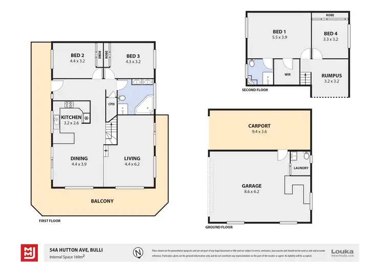 Floorplan of Homely house listing, 54A Hutton Avenue, Bulli NSW 2516