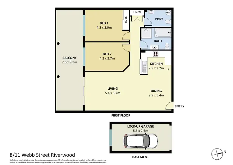 Floorplan of Homely apartment listing, 8/11 Webb Street, Riverwood NSW 2210