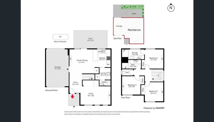 Floorplan of Homely townhouse listing, 2A Phillip Street, Rosebud VIC 3939