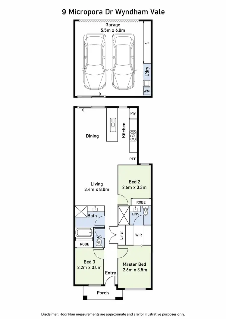 Floorplan of Homely house listing, 9 Micropora Drive, Wyndham Vale VIC 3024