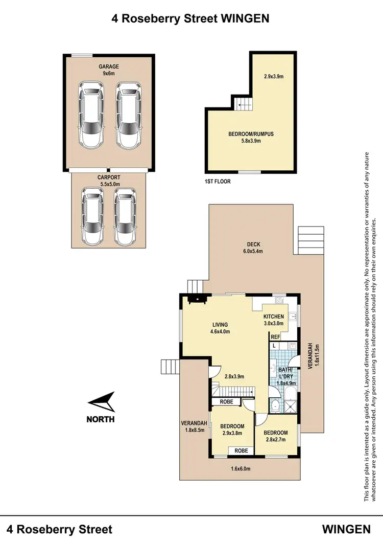 Floorplan of Homely house listing, 4 Roseberry Street, Wingen NSW 2337