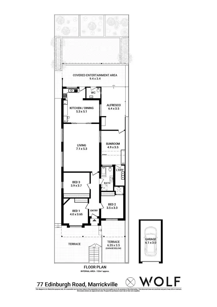 Floorplan of Homely house listing, 77 Edinburgh Road, Marrickville NSW 2204