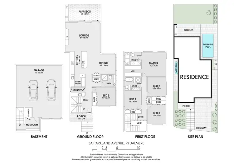 Floorplan of Homely semi-detached listing, 3A Parkland Avenue, Rydalmere NSW 2116