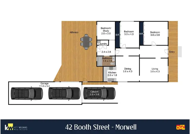 Floorplan of Homely house listing, 42 Booth Street, Morwell VIC 3840