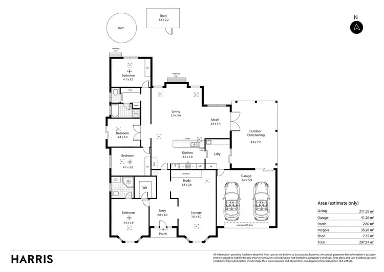 Floorplan of Homely house listing, 1 Cray Court, Littlehampton SA 5250