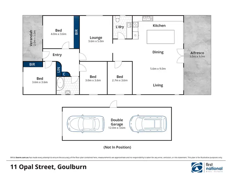 Floorplan of Homely house listing, 11 Opal Street, Goulburn NSW 2580
