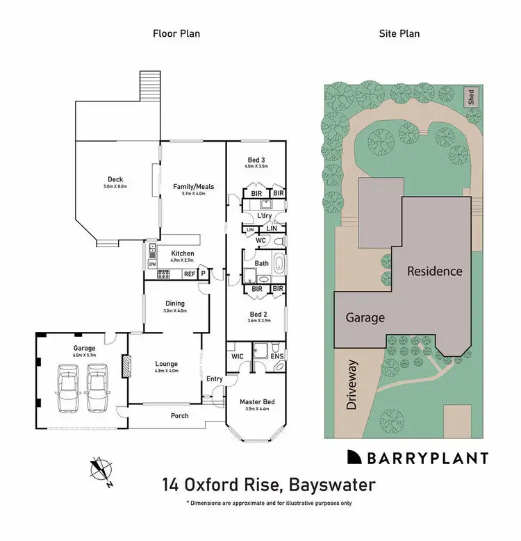 Floorplan of Homely house listing, 14 Oxford Rise, Bayswater VIC 3153