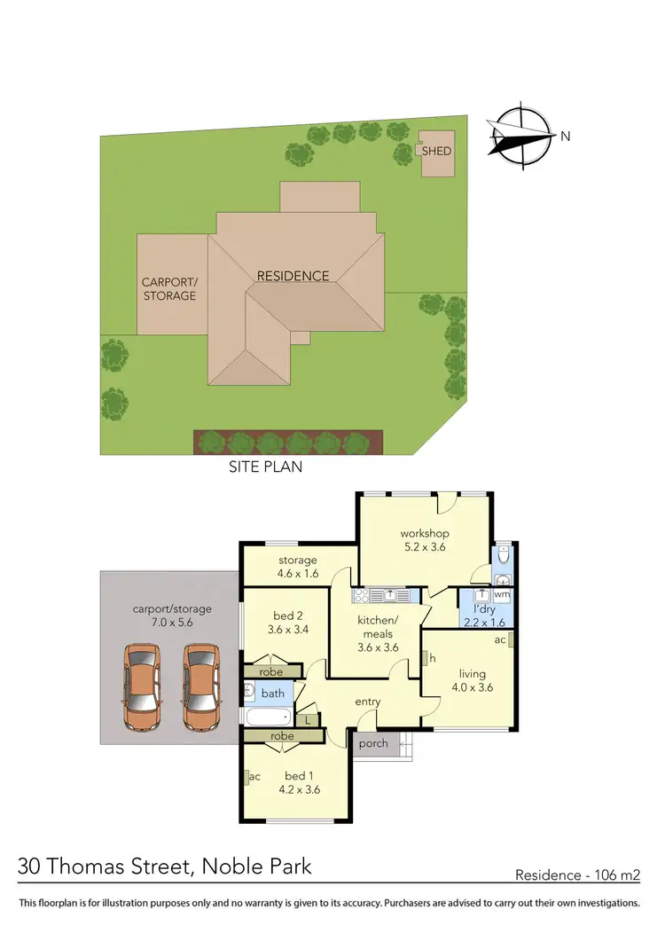 Floorplan of Homely house listing, 30 Thomas Street, Noble Park VIC 3174